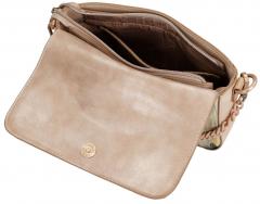 Anekke Hollywood Überschlagtasche Baguette Bag bunt Perlen Kette