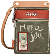 Anekke Crossovertasche Handybag Flowers Peace and Love Hippie Soul