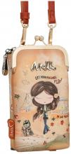 Anekke Peace and Love Camel 3in1 Crossbody Tasche abnehmbare Börse
