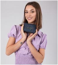 dunkelblaues Portemonnaie Anekke Hollywood Studio Navy Glitzer