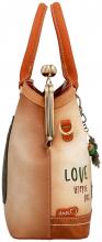 Peace & Love Camel Henkeltasche Bügelverschluss Hippie Anekke