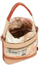 Bucket Bag Anekke Peace & Love Flowers beige Nieten