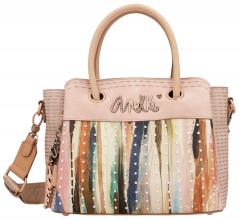 perlenbesetzte Kurzgrifftasche beige Hollywood Studio Nude Anekke