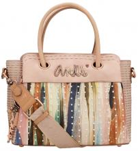 perlenbesetzte Kurzgrifftasche beige Hollywood Studio Nude Anekke