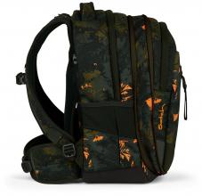 Satch Schulrucksack Match Jurassic Jungle dunkelgrün orange