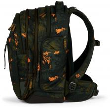 Satch Schulrucksack Match Jurassic Jungle dunkelgrün orange