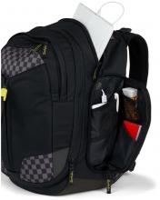 Satch verstellbare Schultasche Match Dark Skate schwarz Karo 