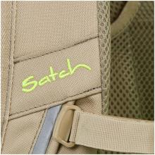 Satch Schulrucksack Pack Double Trouble neongrün beige