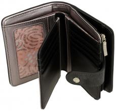Wallet Women Anekke Peace and Love Nature Sixties Black and White