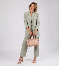 Kurzgrifftasche hellbeige bestickt Anekke Hollywood Studio Nude Strasssteine