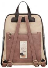 zweigeteilter Cityrucksack Nieten beige Hollywood Stars Anekke