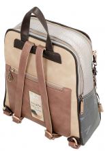 zweigeteilter Cityrucksack Nieten beige Hollywood Stars Anekke