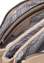 Suri Frey Umhängetasche dreiteilg mit Fransendetail Sand Beige