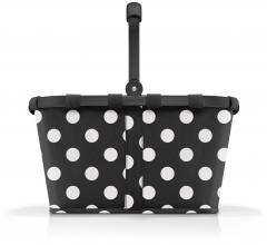 Reisenthel Einkaufskorb Carrybag Dots White schwarz weiß
