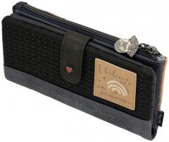 perlenverziertes Portemonnaie Anekke Hollywood Studio Navy bunt