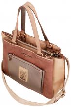 Anekke Henkeltasche Hollywood metallic Glitzersteine beige