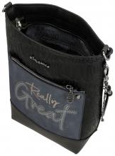 Anekke dunkelblaue Crossovertasche bestickt Hollywood Studio Navy