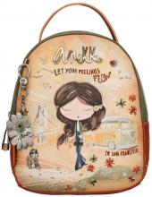 Anekke Minirucksack Peace & Love Camel Blumen Hippie bunt