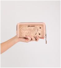 großes Portemonnaie bestickt beige Glitzer Anekke Studio Nude Hollywood