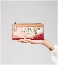 Geldbörse Anekke Peace & Love Flowers separates Etui braun grün