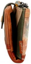 Geldbörse Anekke Peace & Love Flowers separates Etui braun grün
