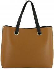 Caleidos Schultertasche Italien Azzurro Blau Leder