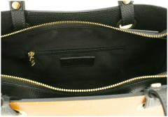 Caleidos Schultertasche Italien Azzurro Blau Leder
