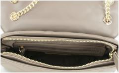 Valentino Ocarina Ecru Shoulder Bag gesteppt hellbeige Metallkette