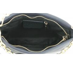 Caleidos Abendtasche schwarz Echtleder Kettenriemen