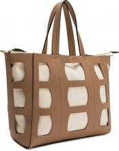 Maja Damen Henkeltasche L.Credi Lasercut Leinenoptik Blush 