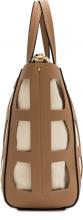 Maja Damen Henkeltasche L.Credi Lasercut Leinenoptik Blush 