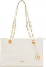 Henkeltasche L.Credi Karin Weiß mit Golddetails