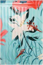 Hartschalenkoffer Travelite Cruise Turquoise Lily 4w Trolley M 67cm