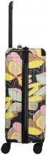 Reisekoffer 4w Trolley M 67cm Travelite Cruise Yellow Orchid Blumeprint