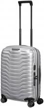 Samsonite Proxis Spinner S 55cm silber leichter Handgepäckkoffer Hartschale