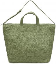 Kurzgrifftasche Les Visionnaires Nia Raffia Bast grün