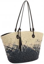 Suri Frey Henkeltasche Sandy blau beige maritim Bast