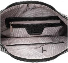 Suri Frey Jamy Schultertasche schwarz Bast Materialmix