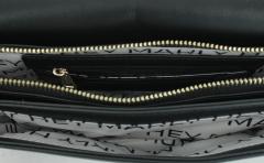 gesteppte Überschlagtasche Hey Marly schwarz recycled Compartment Bag