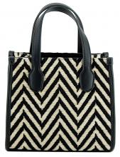 Guess Silvana Mini White Natur Bast Kurzhenkeltasche Crossover