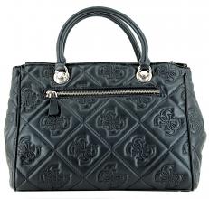 Guess Kurzgrifftasche Marieke wattiert Markenstickerei Light Beige Logo Hellrosa