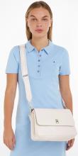 Handtasche Tommy Hilfiger Joy Shoulder Bag weiß Überschlag