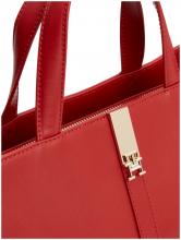 elegante Henkeltasche Tommy Hilfiger rot Heritage Dark Magma