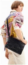 Desigual Überschlagtasche Alpha Dortmund Flap 2.0 Negro Black 