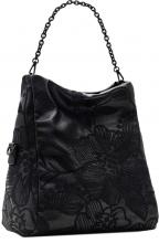 Desigual Damentasche Floral Loverty 3.0 Alpha Nero