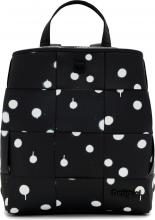 Desigual Tagesrucksack Mini Sumy New Splatter Negro Flechtdesign