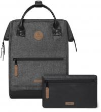 dunkelgrauer Rucksack vegan Cabaia Adventurer Medium Luxemburg