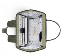 Outdoorbackpack dunkelgrün vegan Cabaia Adventurer Busan medium