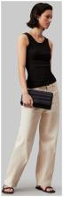 Umhängetasche Calvin Klein klassisch schwarz gepolstert Shoulder
