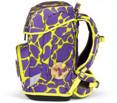 6teiliges Schulrucksackset Ergobag Cubo Light SuBärkraft gelb lila LUMI Edition